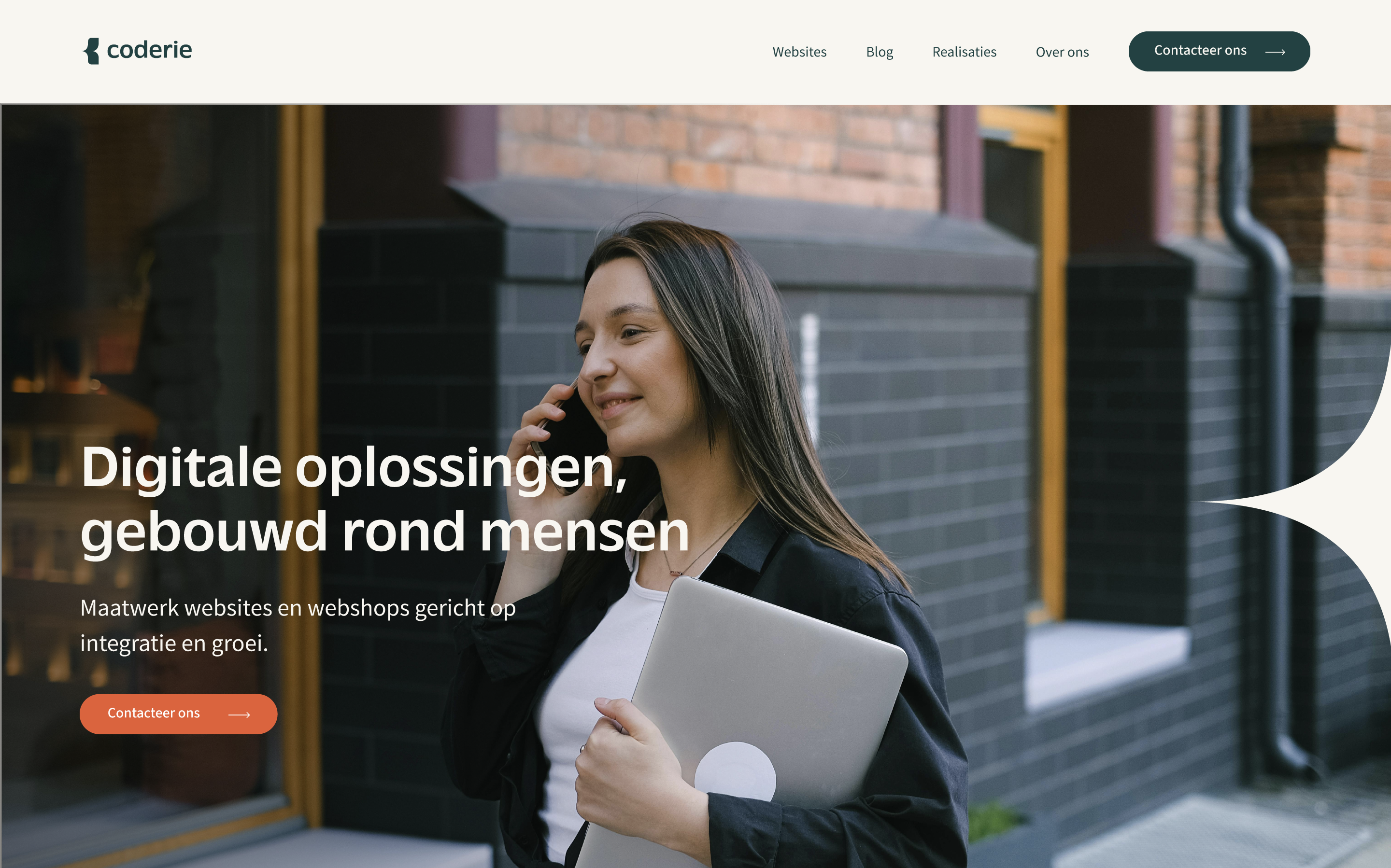 Coderie homepage preview